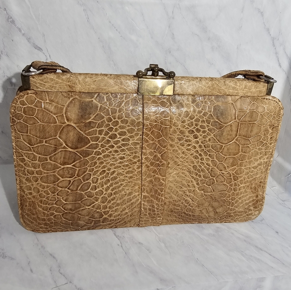 Rare Vintage 1950s-60s Exotic leather purse - Picture 2 of 10